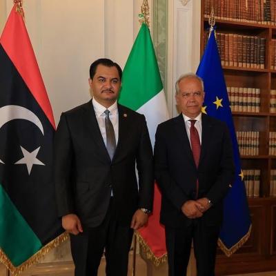 وزير الداخلية الإيطالي يستقبل الفريق ركن صدام خليفة في روما